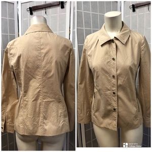 Joinus,Woman,Drill Jacket,Kakhi,Sz S,shirt style, metal buttons,Zipper,Pockets.!